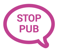 icône stop pub